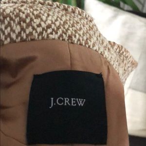 J. Crew Jackets & Coats - J Crew houndstooth wool tan white coat J. Crew Jackets & Coats - J Crew houndstooth wool tan white coat